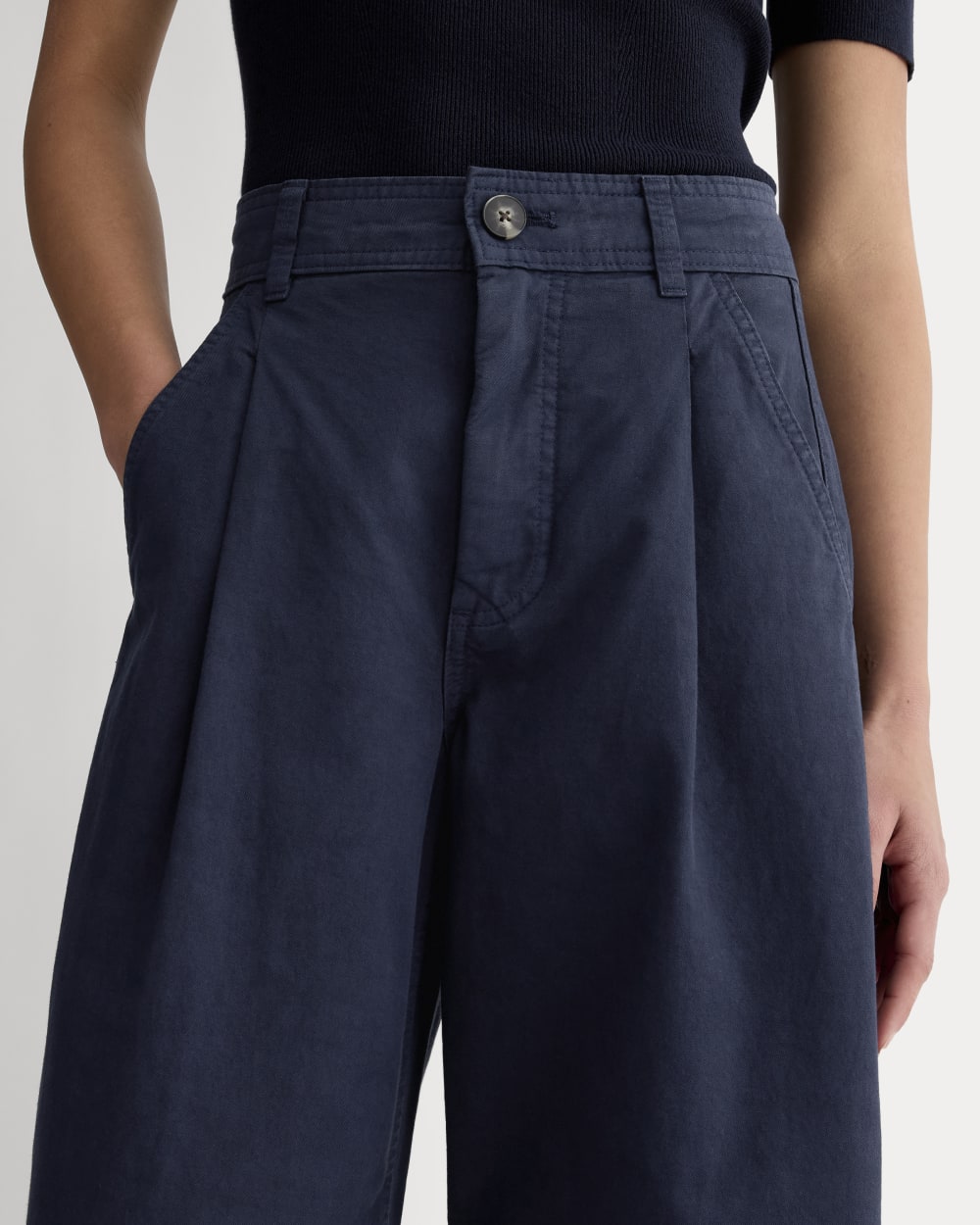 パンツ everyone easy slacks fabric (NAVY) everyone polyester twill easy slacks (NAVY) | everyone
