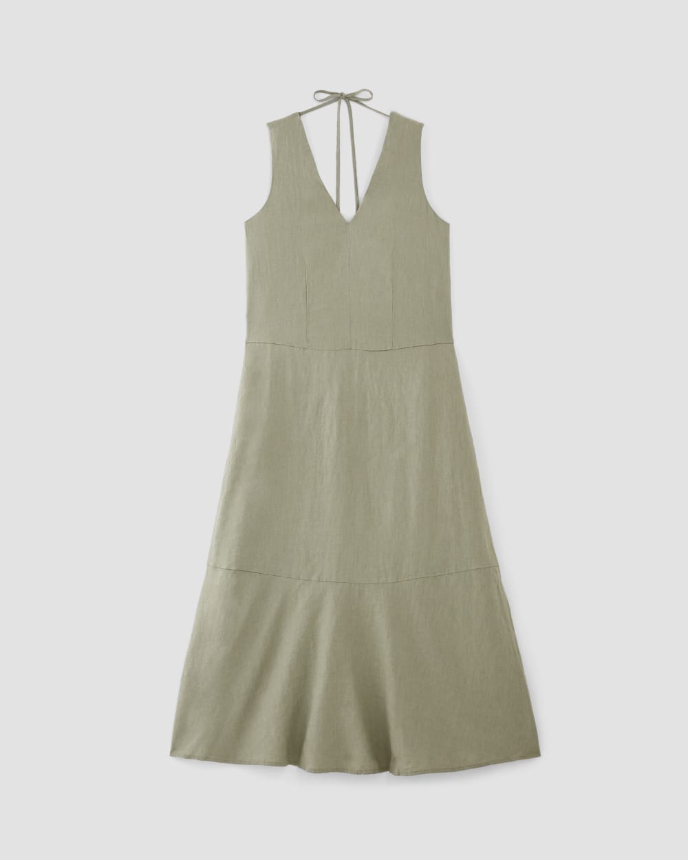 The Linen V-Neck Maxi Dress | Sage Green Everlane The Linen V-Neck Maxi Dress | Sage Green Everlane
