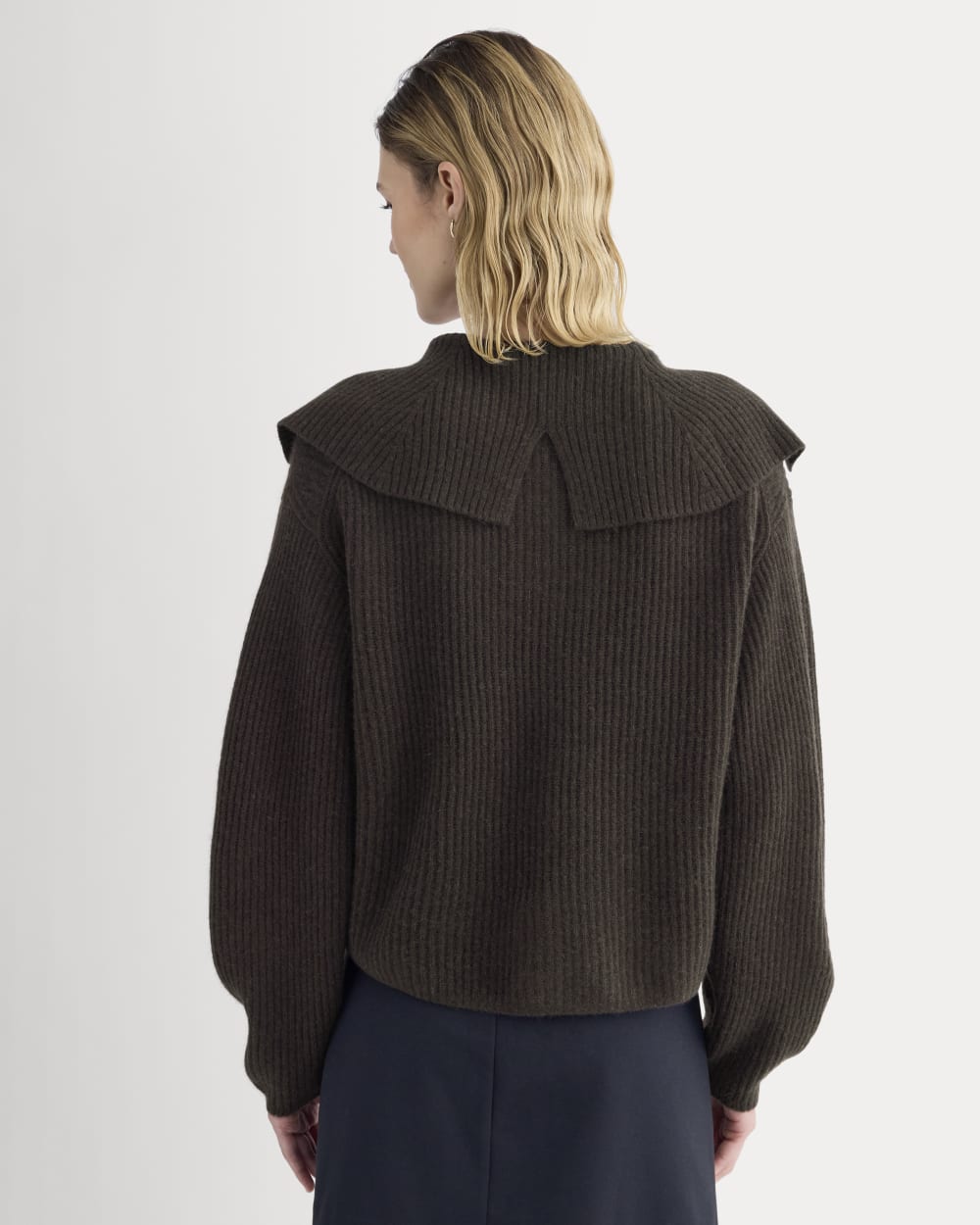 Fisherman Cardigan in Wool Cashmere | Americano Brown – Everlane