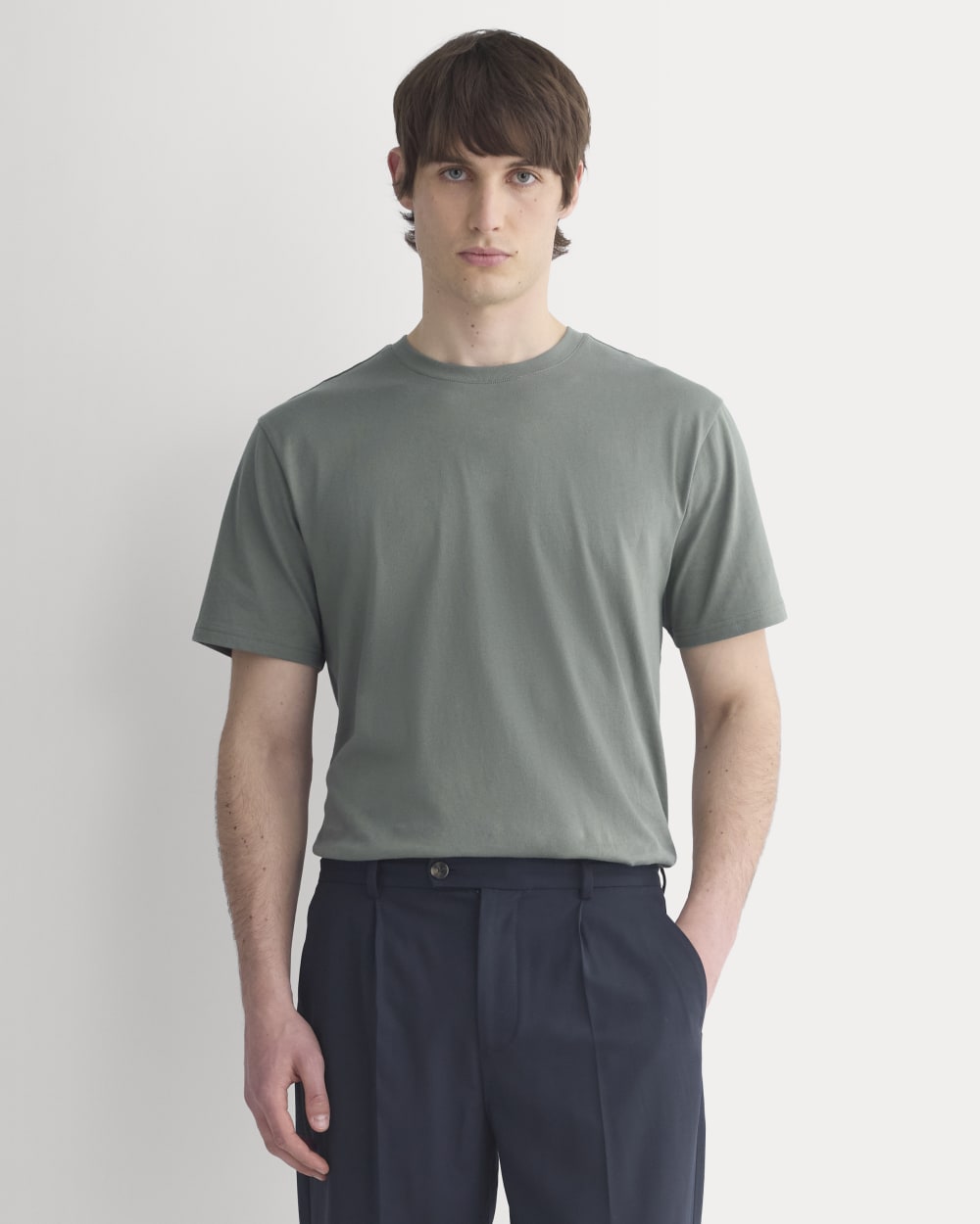 mens-archive-standard-fit-cotton-crew-agave-green | primary