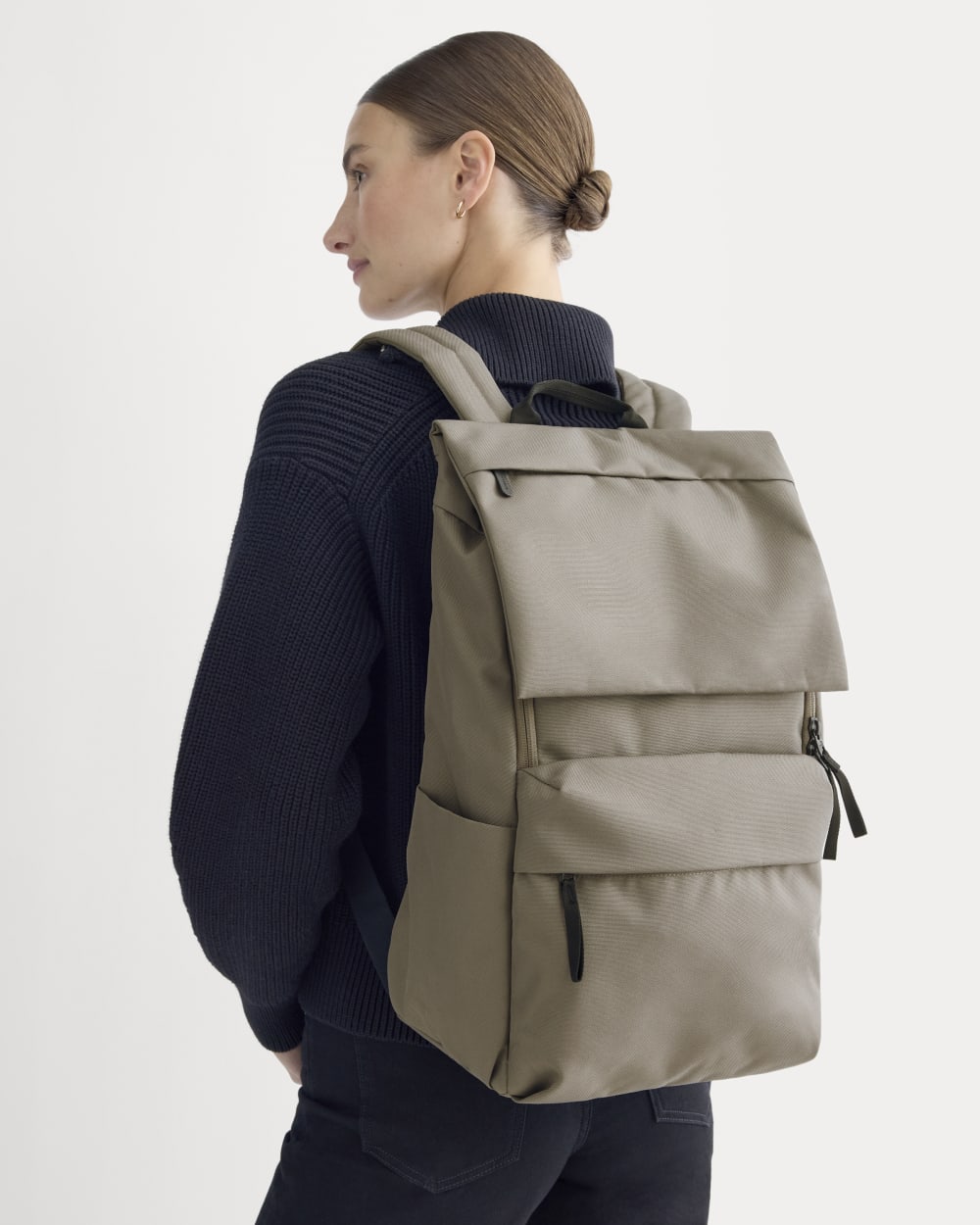 everlane the modern zip backpack mini Everlane ReNew Transit Backpack In Warm Charcoal, Polyester