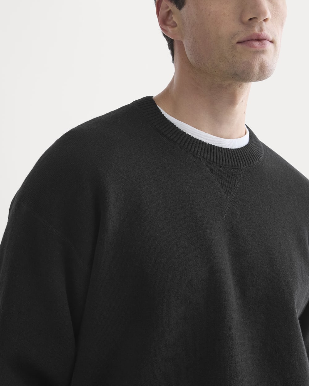 Luxe Merino Double-Knit Sweater | Black – Everlane