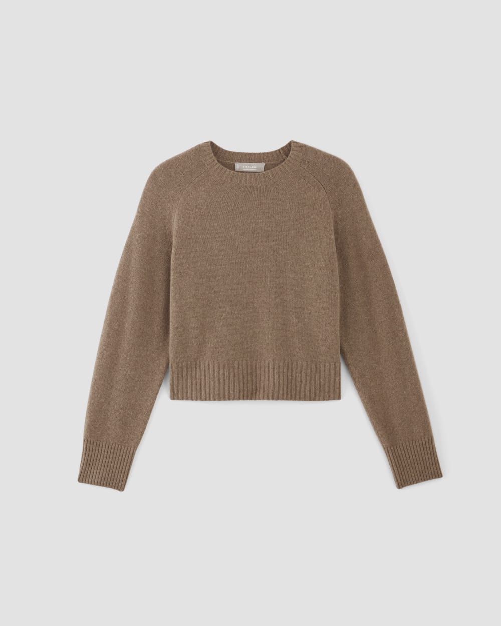 womens-cashmere-boxy-crew-sweater-heathered-woodsmoke | alt