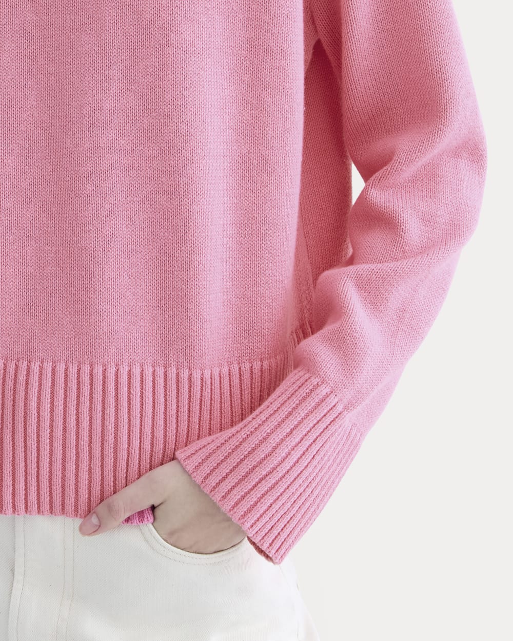 The Boxy Sweater in Everyday Cotton | Deep Pink – Everlane