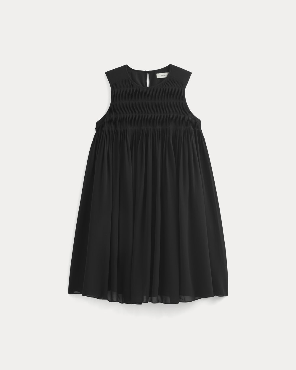 womens-twisted-pleated-mini-dress-silk-black | alt