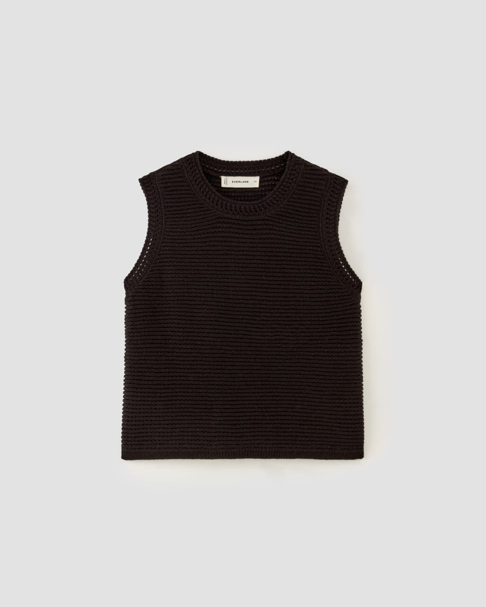 The Organic Cotton Open-Stitch Tank | Black – Everlane