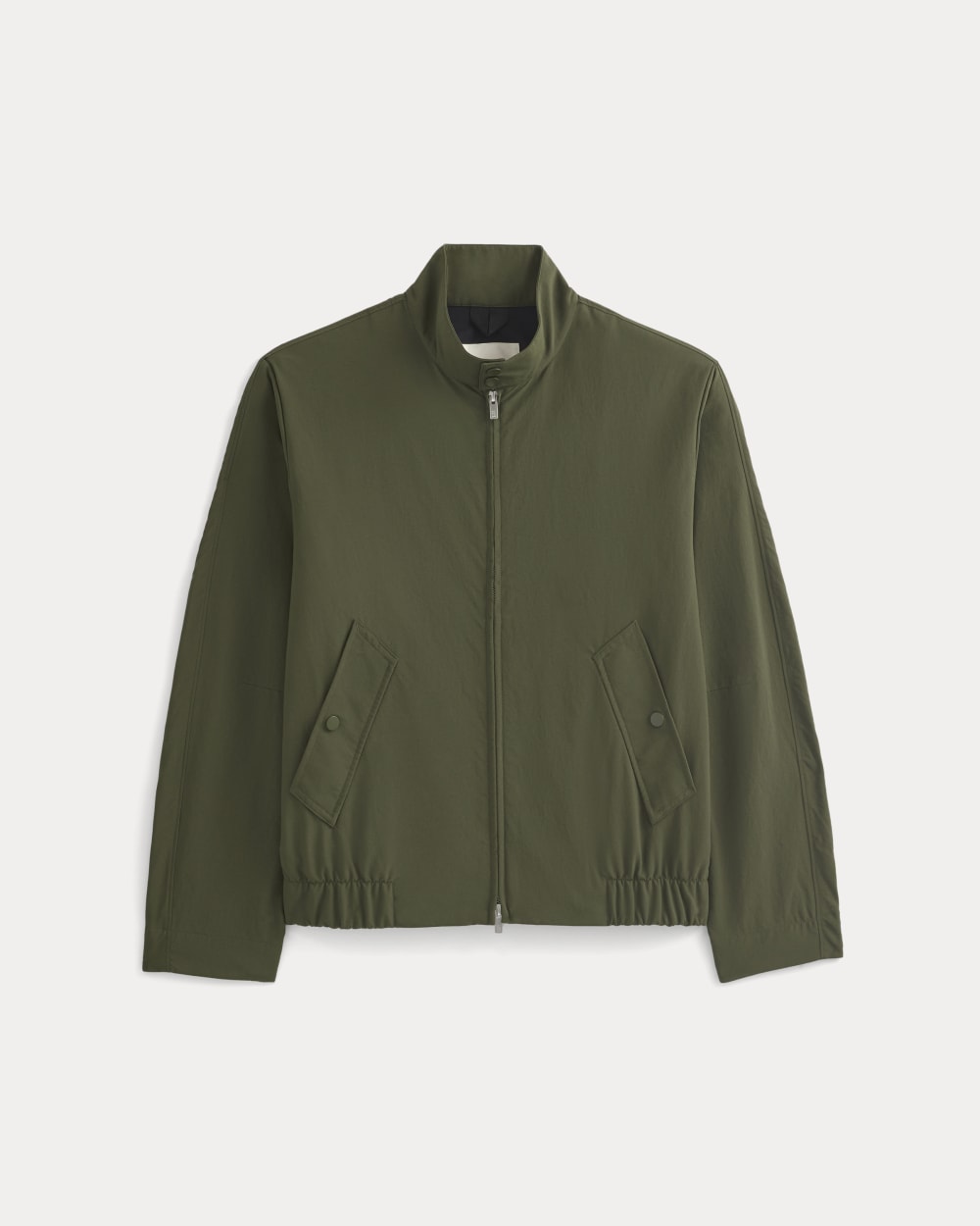 mens-recycled-nylon-harrington-jacket-olive-night | alt