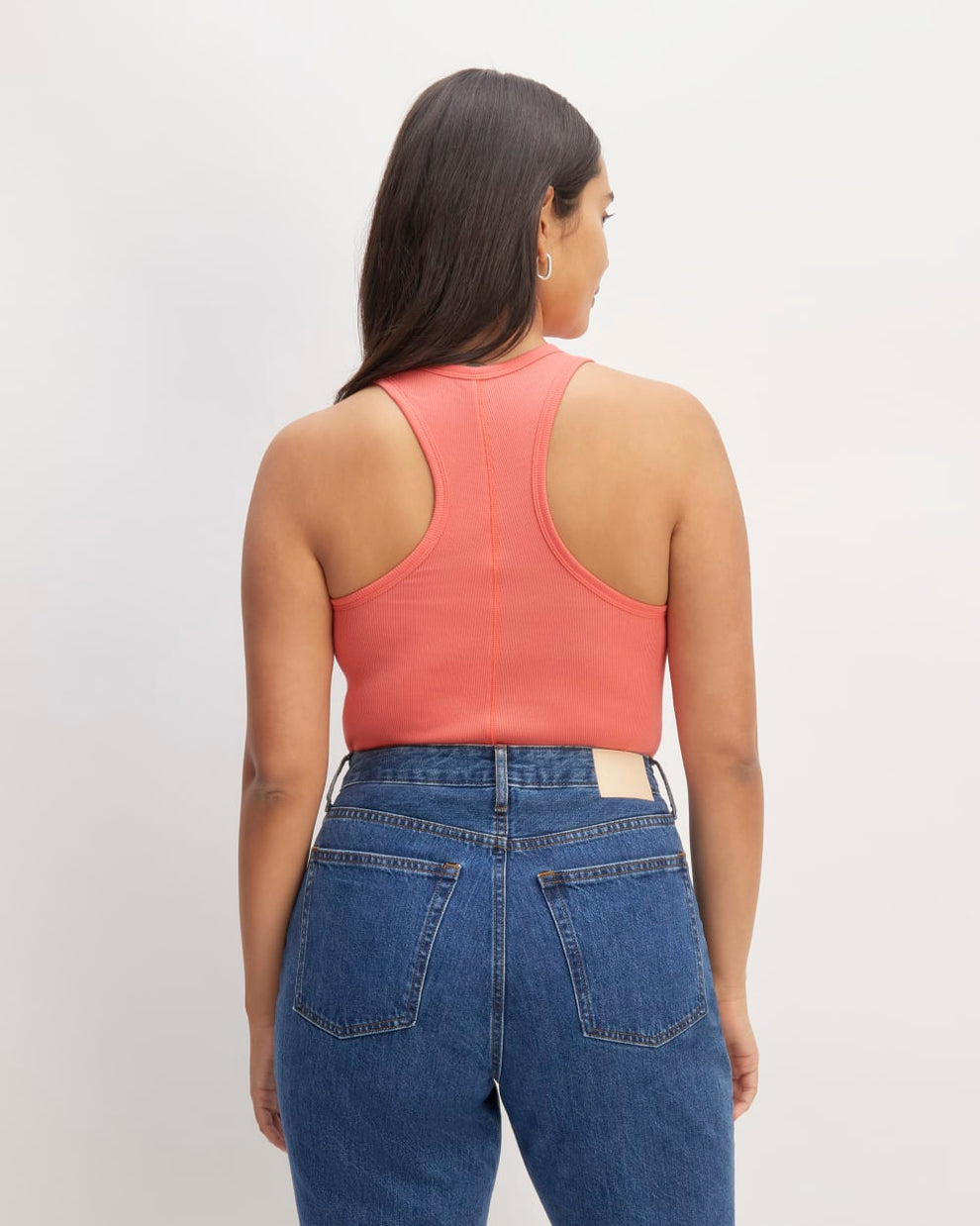 The Luxe Rib Racerback Tank | Coral – Everlane