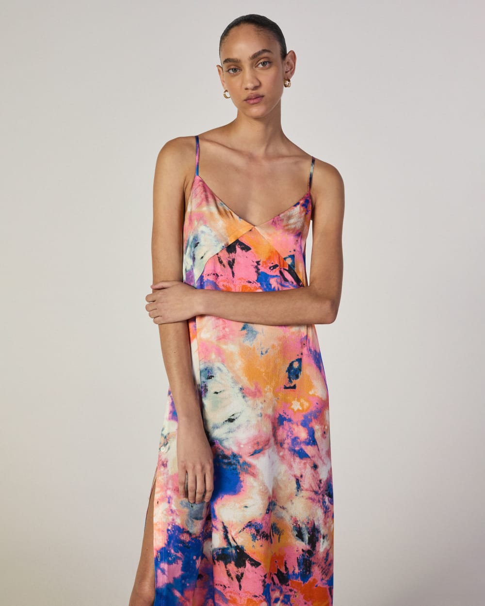 womens-ma-satin-tie-dye-dress-multi-tie-dye | primary