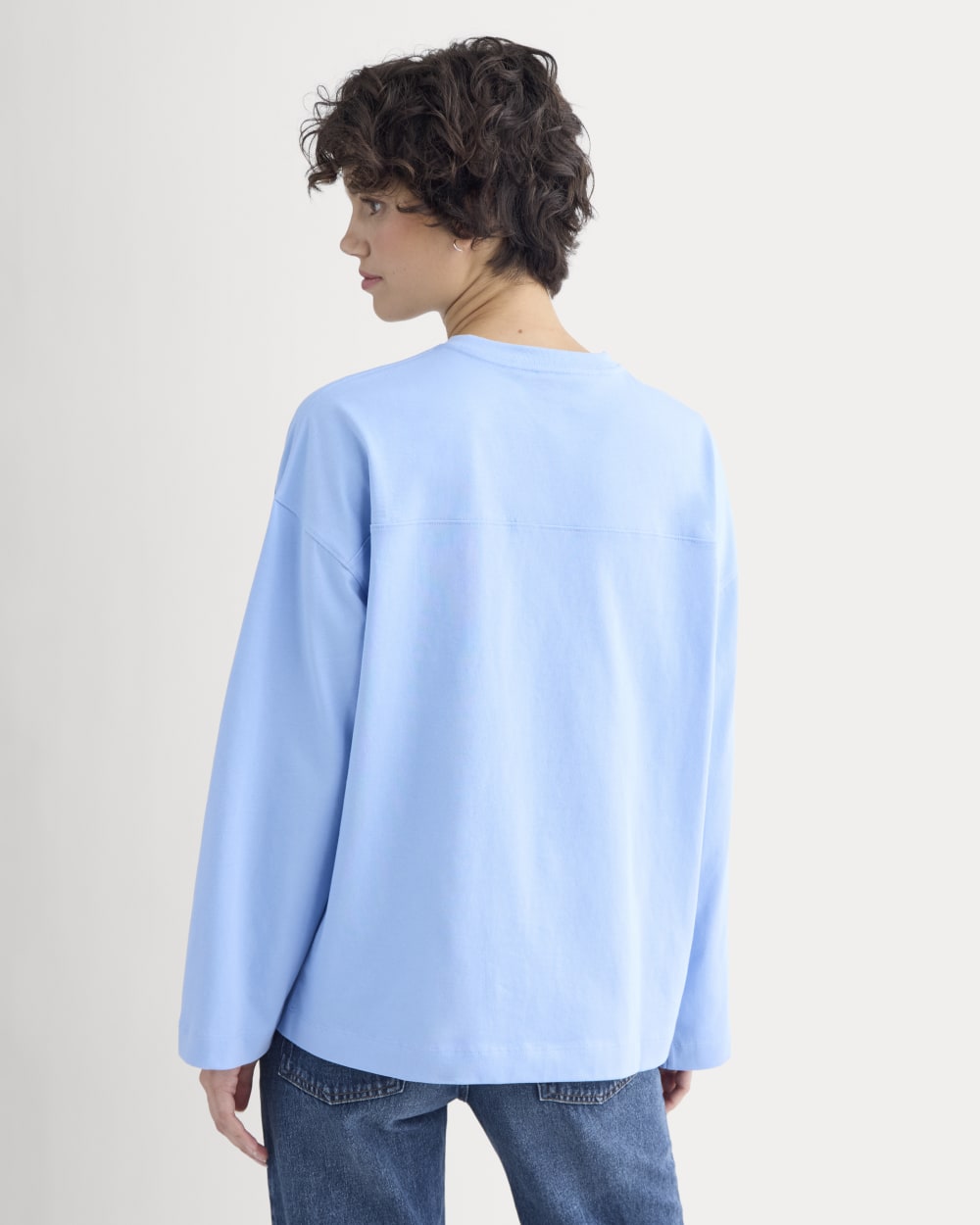 Retro V-Neck Jersey | Open Air Blue – Everlane