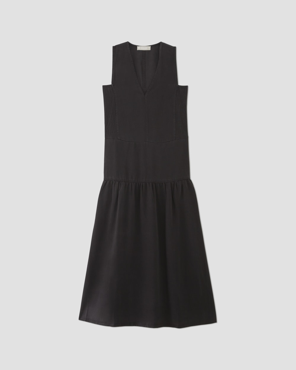 The TENCEL V-Neck Dress | Black Everlane The TENCEL V-Neck Dress | Black Everlane