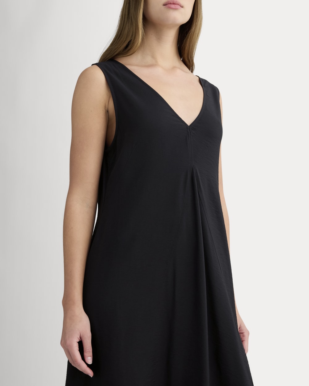 The V-Neck Dress in SoftLuxe | Black Everlane The V-Neck Dress in SoftLuxe | Black Everlane