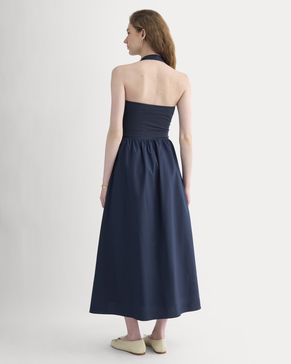 Everlane Halter Dress, Ultrasoft Cotton, Navy, Size XXL Everlane Halter Dress, Ultrasoft Cotton, Navy, Size XXL