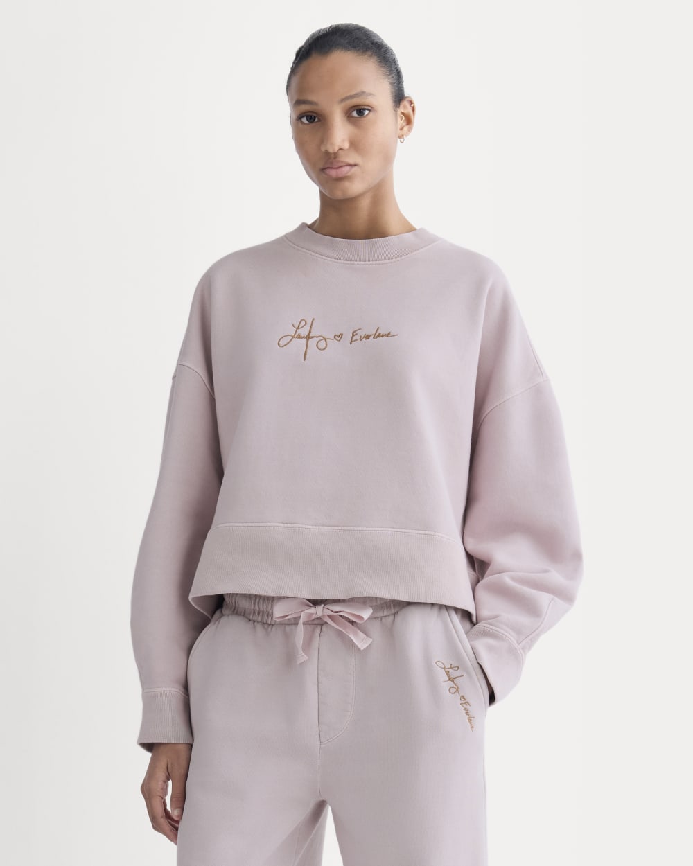 everlane-x-laufey-foundation-sweatshirt-burnished-lilac | primary