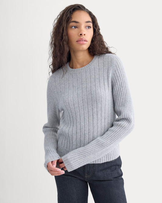 womens-mix-ribbed-crew-in-cashmere-light-heather-grey | primary