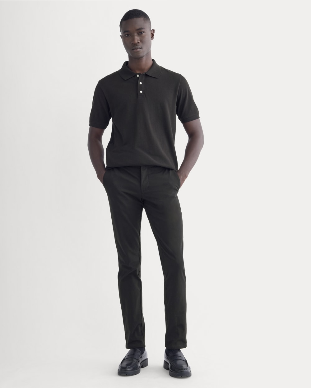 black dress polo shirt The Original Dress Collar Polo Black S / Black