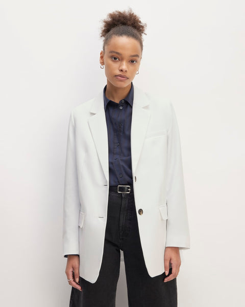 The Oversized Blazer in Buttersmooth | White – Everlane