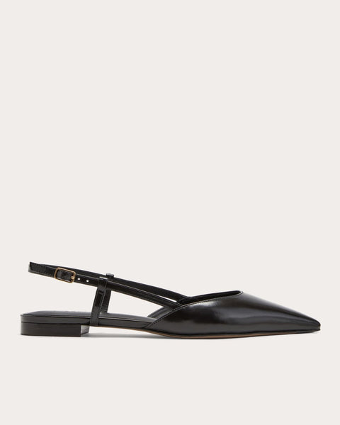 The Studio Slingback Flat | Black – Everlane
