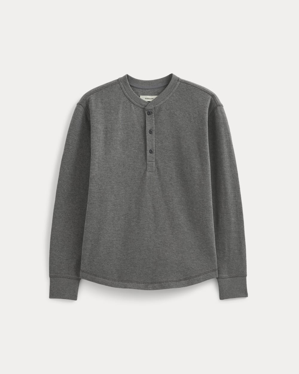 Thermal Henley in Cozy Waffle | Heathered Charcoal – Everlane