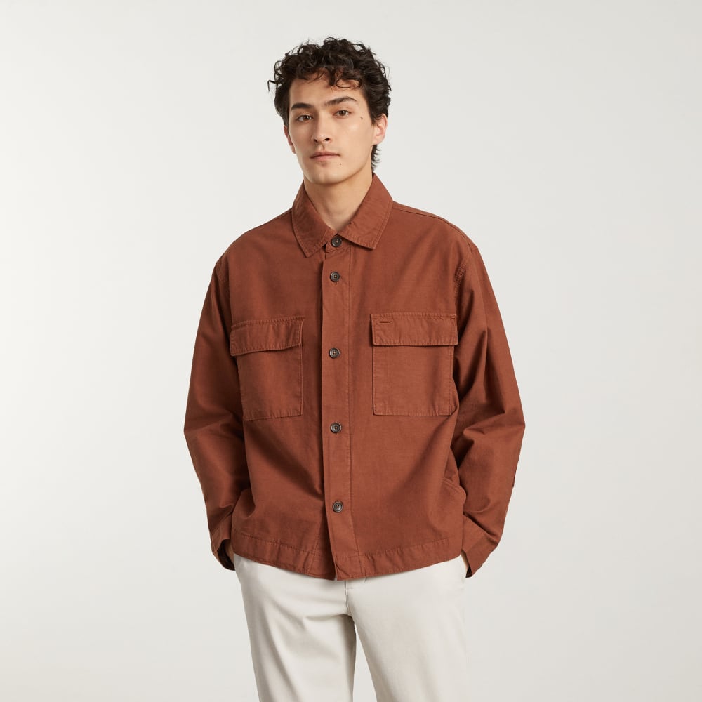 unisex-everyone-spring-shirt-jacket-espresso | primary