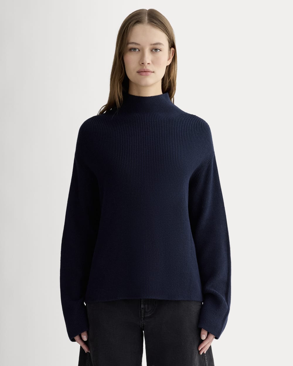 The Slouchy Funnel Neck in Everyday Cotton