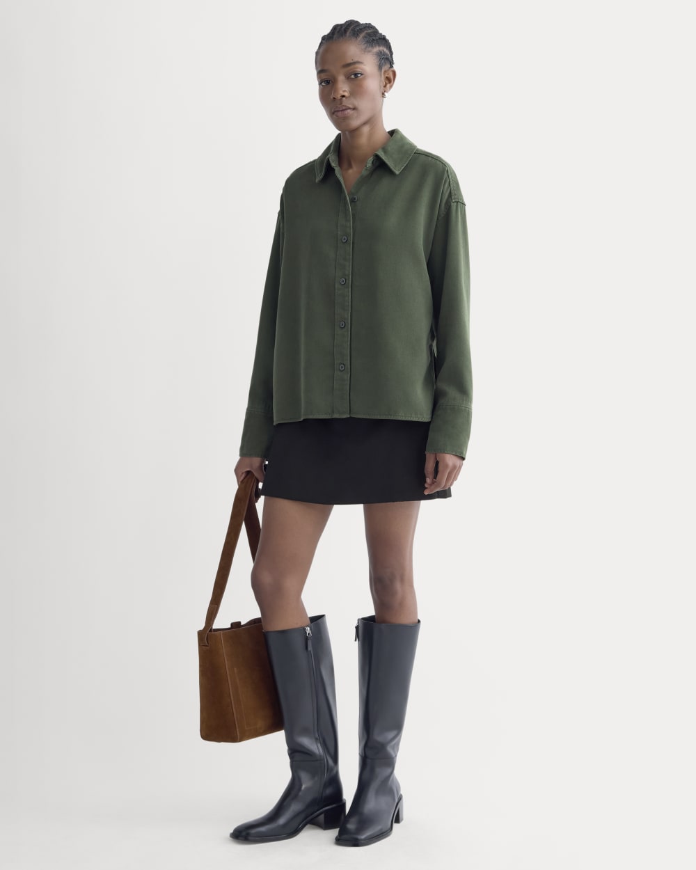 Boxy Shirt in Buttersoft | Dark Forest – Everlane