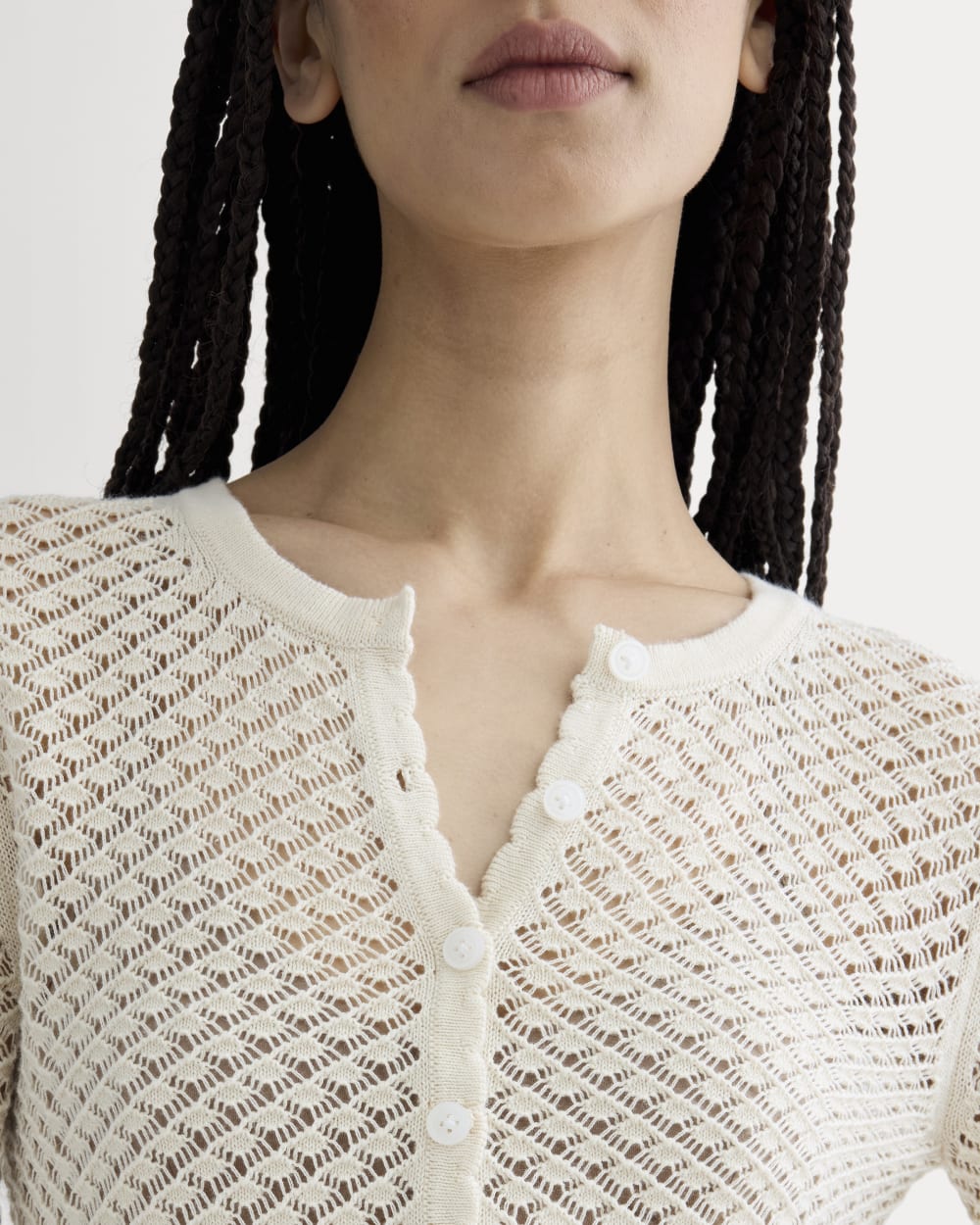 The Lace Knit Cardigan | Birch – Everlane