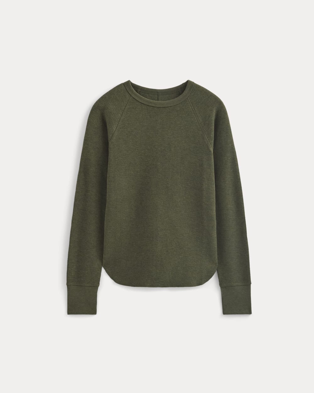 womens-slim-fit-crew-in-cozy-waffle-heather-beech | alt