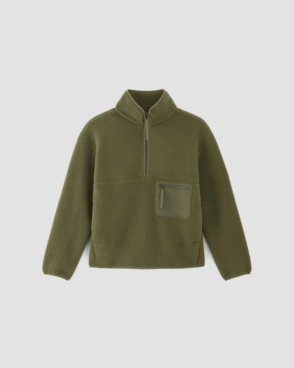 womens-renew-fleece-oversized-half-zip-kalamata | alt
