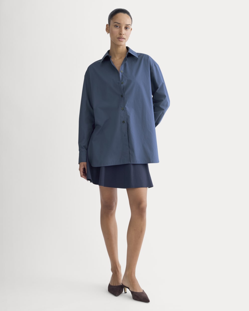 The Boyfriend Shirt in Ultrasoft Cotton | Deep Lazuli Blue – Everlane