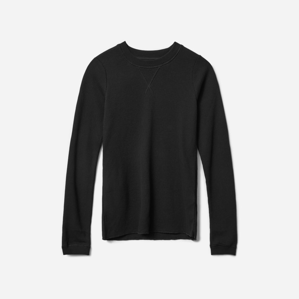 The Organic Cotton Waffle Tee | Black – Everlane