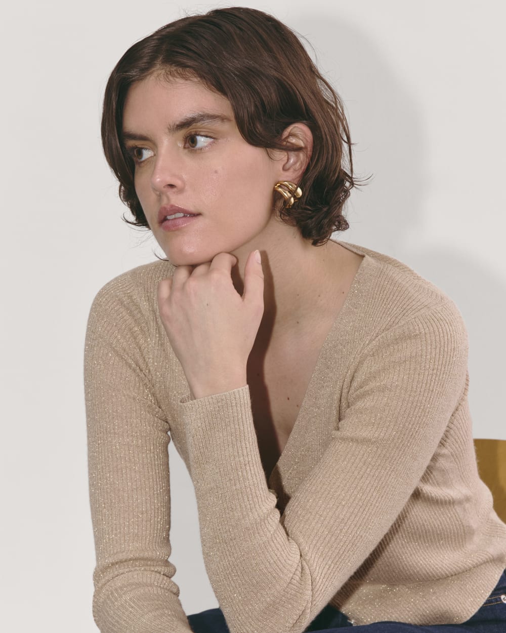 womens-lurex-merino-ribbed-cardigan-gold
