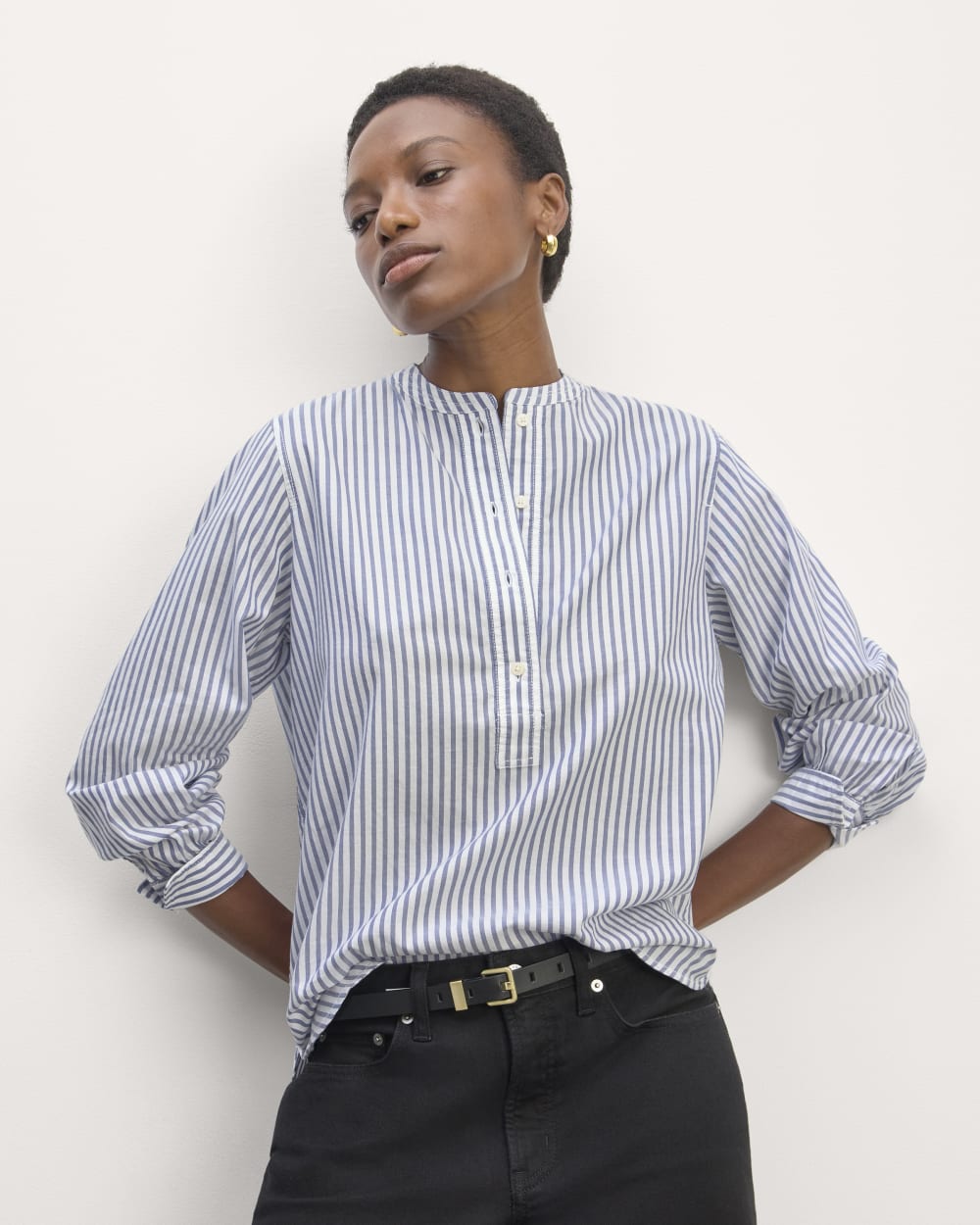 womens-silky-cotton-henley-shirt-white-bellwether-blue | primary