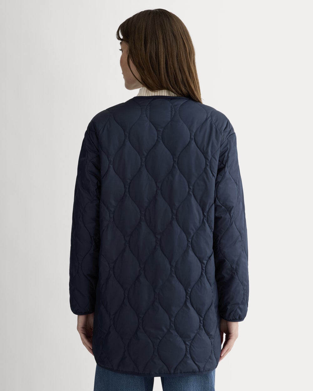 The Quilted Liner | Navy – Everlane
