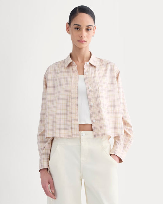 womens-silky-cttn-cropped-shirt-plaid | primary