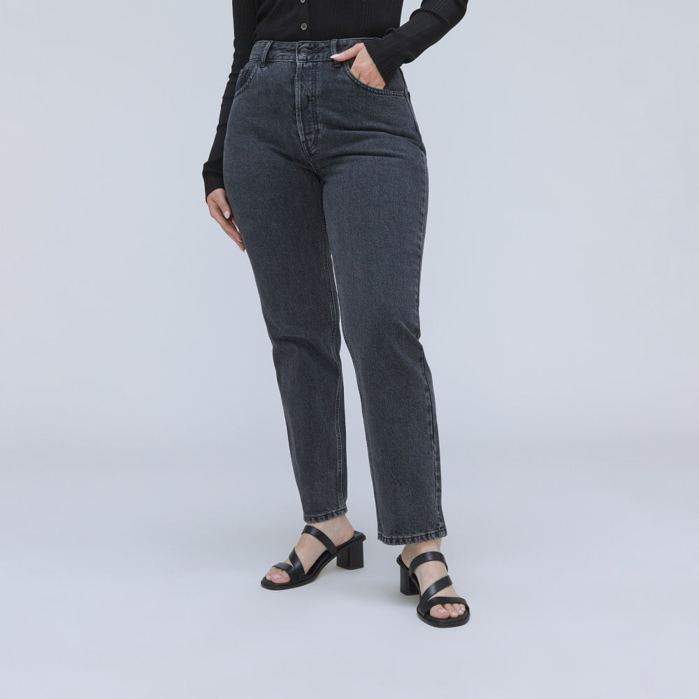 The '90s Cheeky Hourglass Jean | Washed Black | 26.5