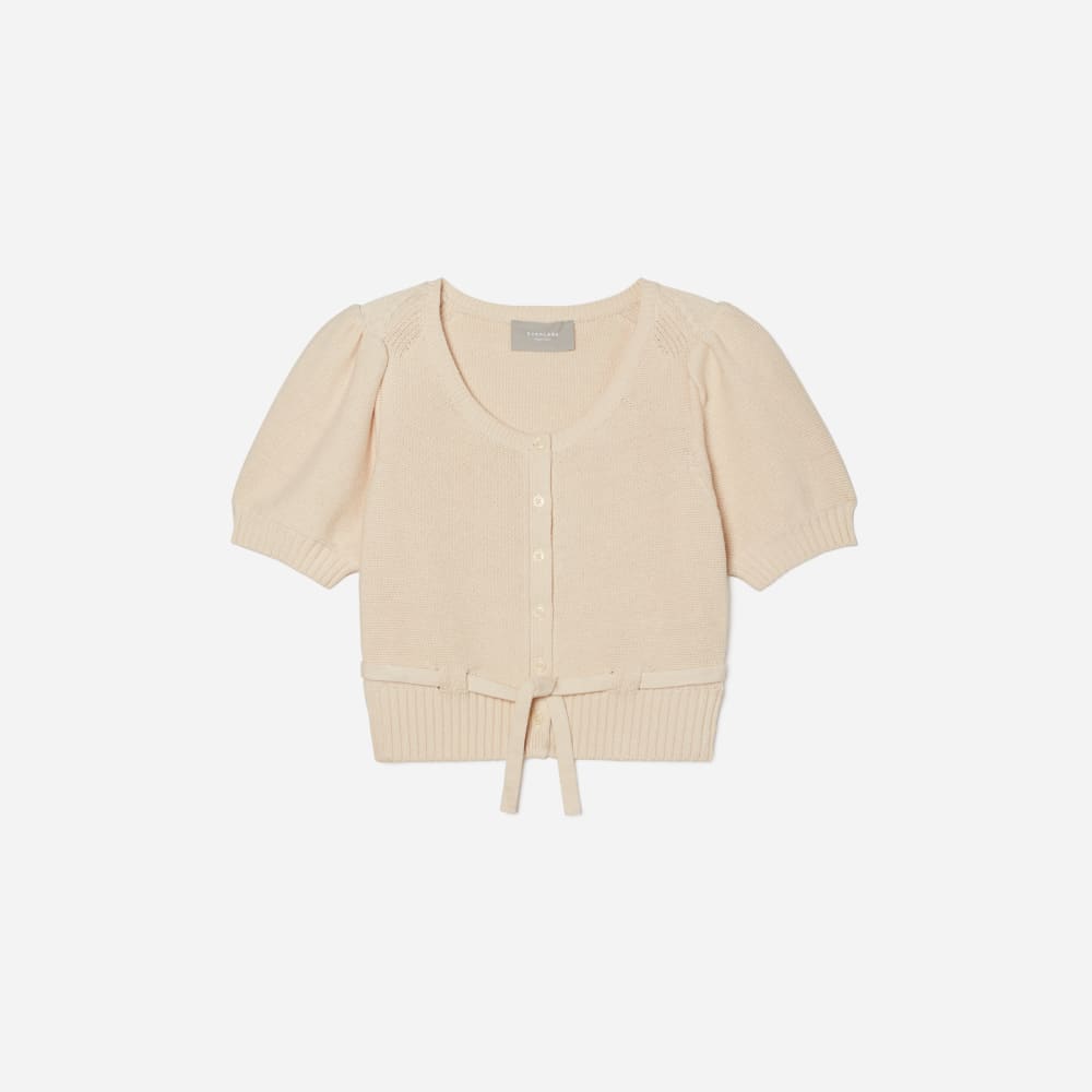 womens-puff-sleeve-sweater-top-parchment | alt