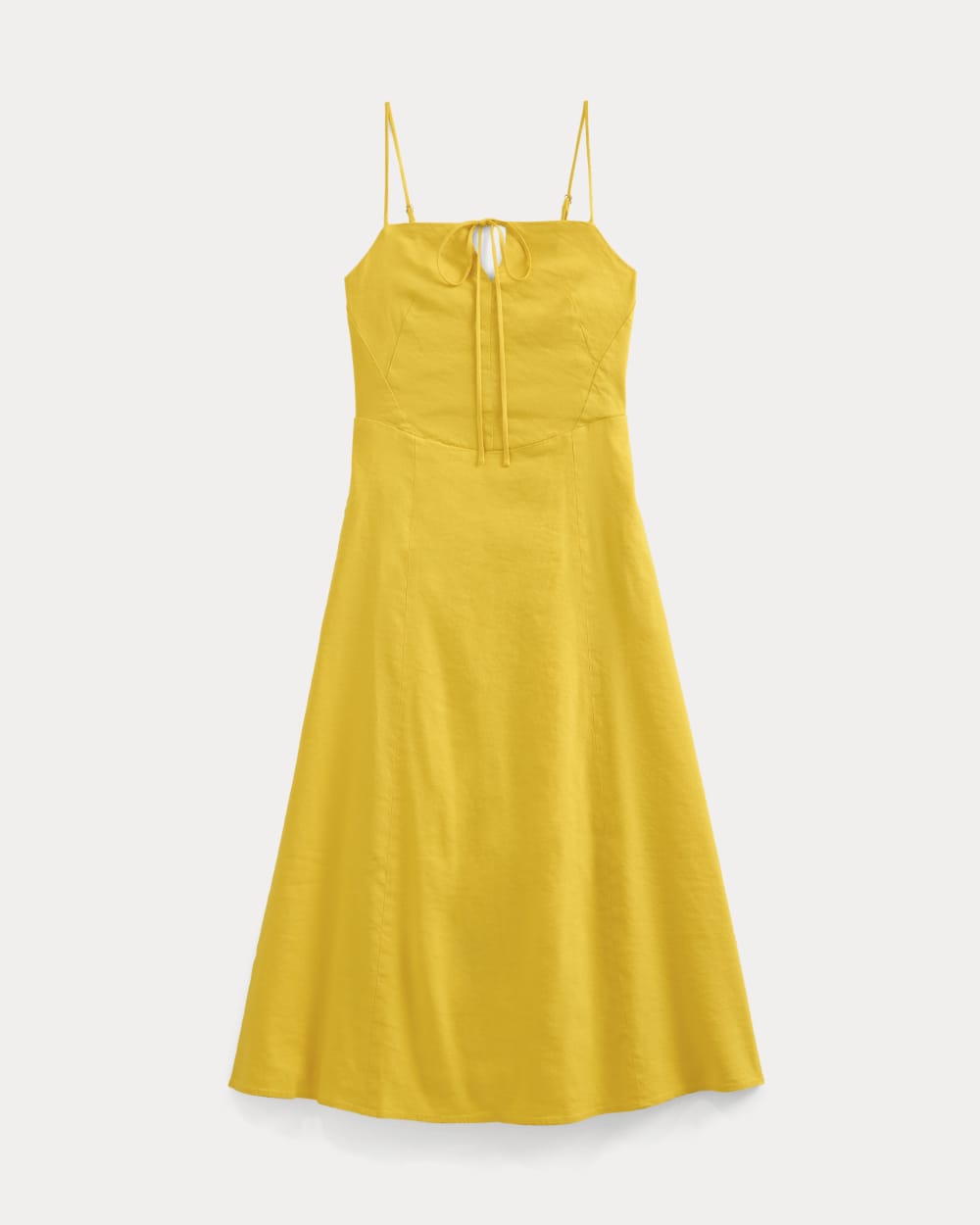 Everlane Tie-Neck Dress, Stretch Linen, Passion Fruit, Size 8 Everlane Tie-Neck Dress, Stretch Linen, Passion Fruit, Size 8