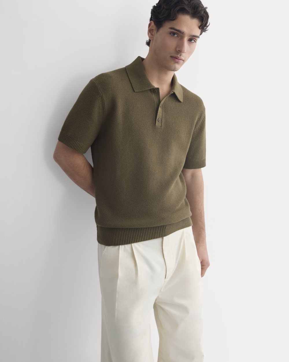 Seed Stitch Polo | Beech – Everlane