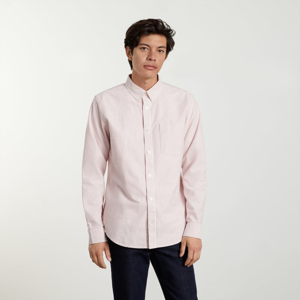 The Slim-Fit Japanese Oxford | Red / White | Regular – Everlane