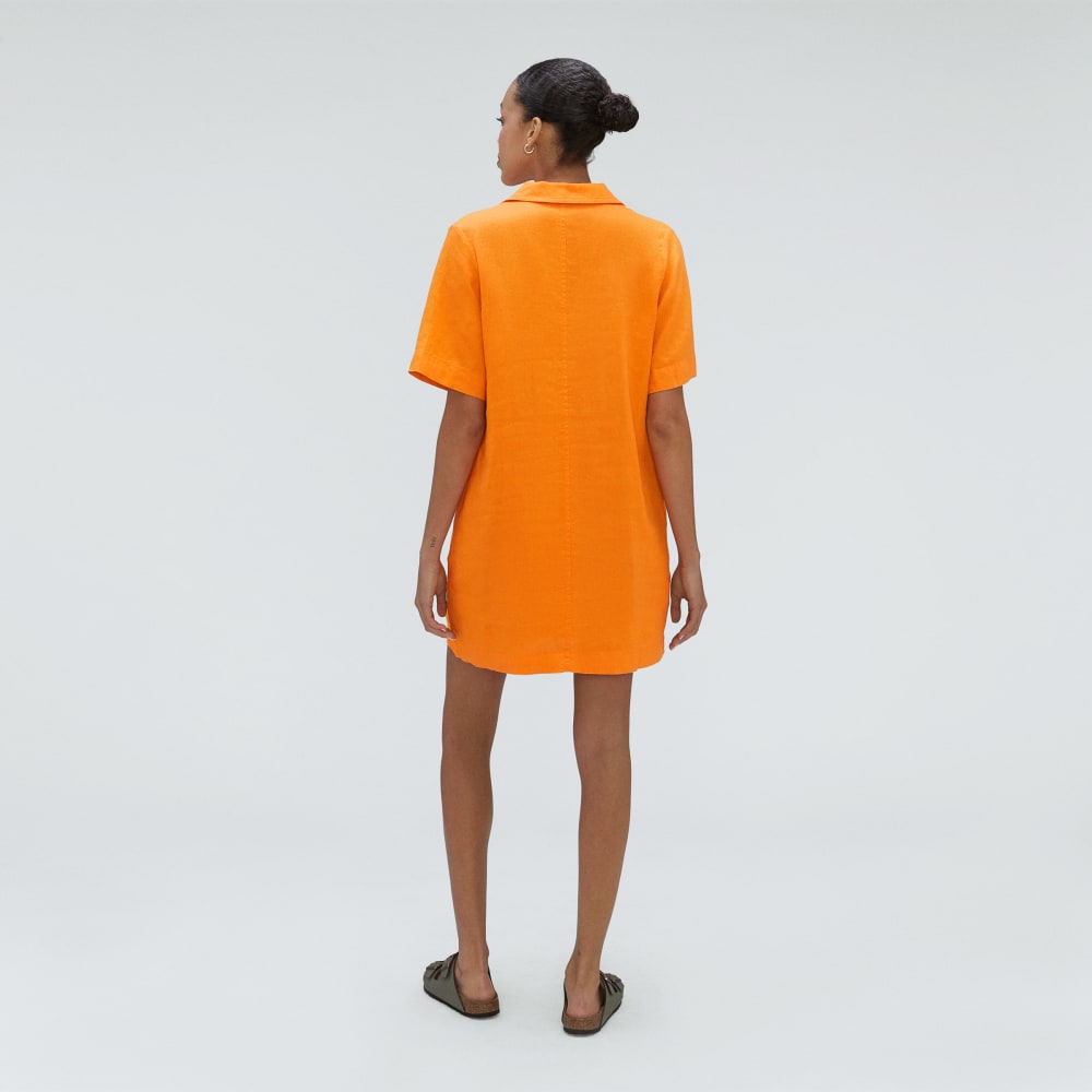 womens-linen-workwear-dress-turmeric