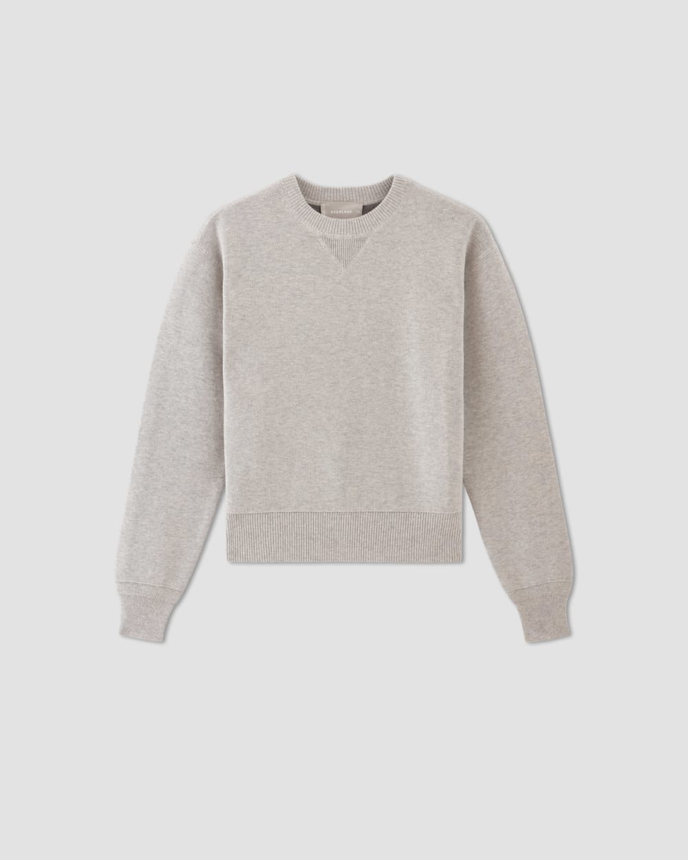 Na.e 【EVER SERIES】Crew Neck Knit グレージュ The Cotton-Merino Sweatshirt | Heathered Grey – Everlane