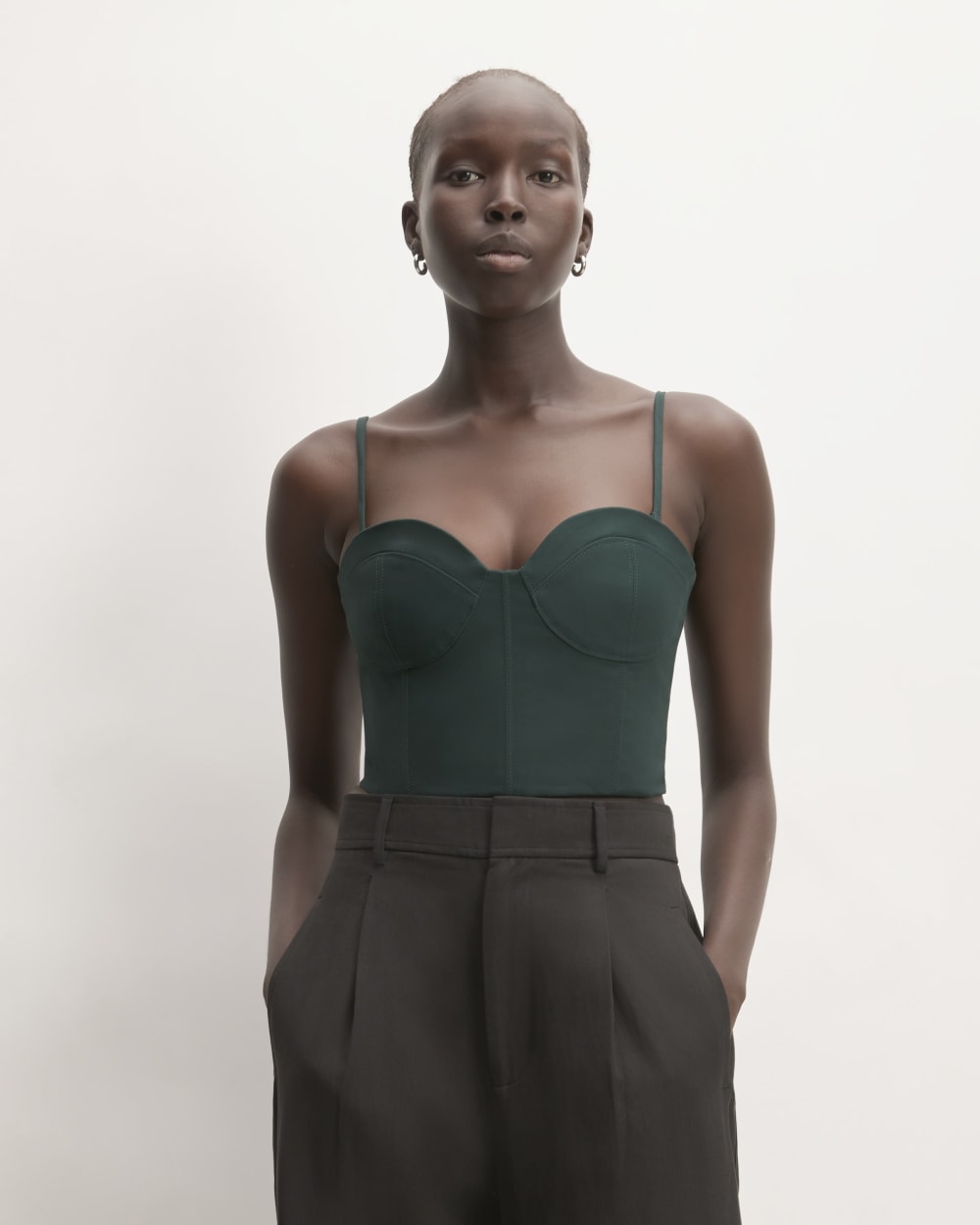 womens-structured-cotton-bustier-scarab | primary