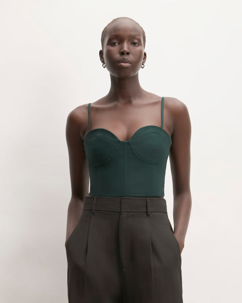 The Structured Cotton Bustier | Scarab – Everlane