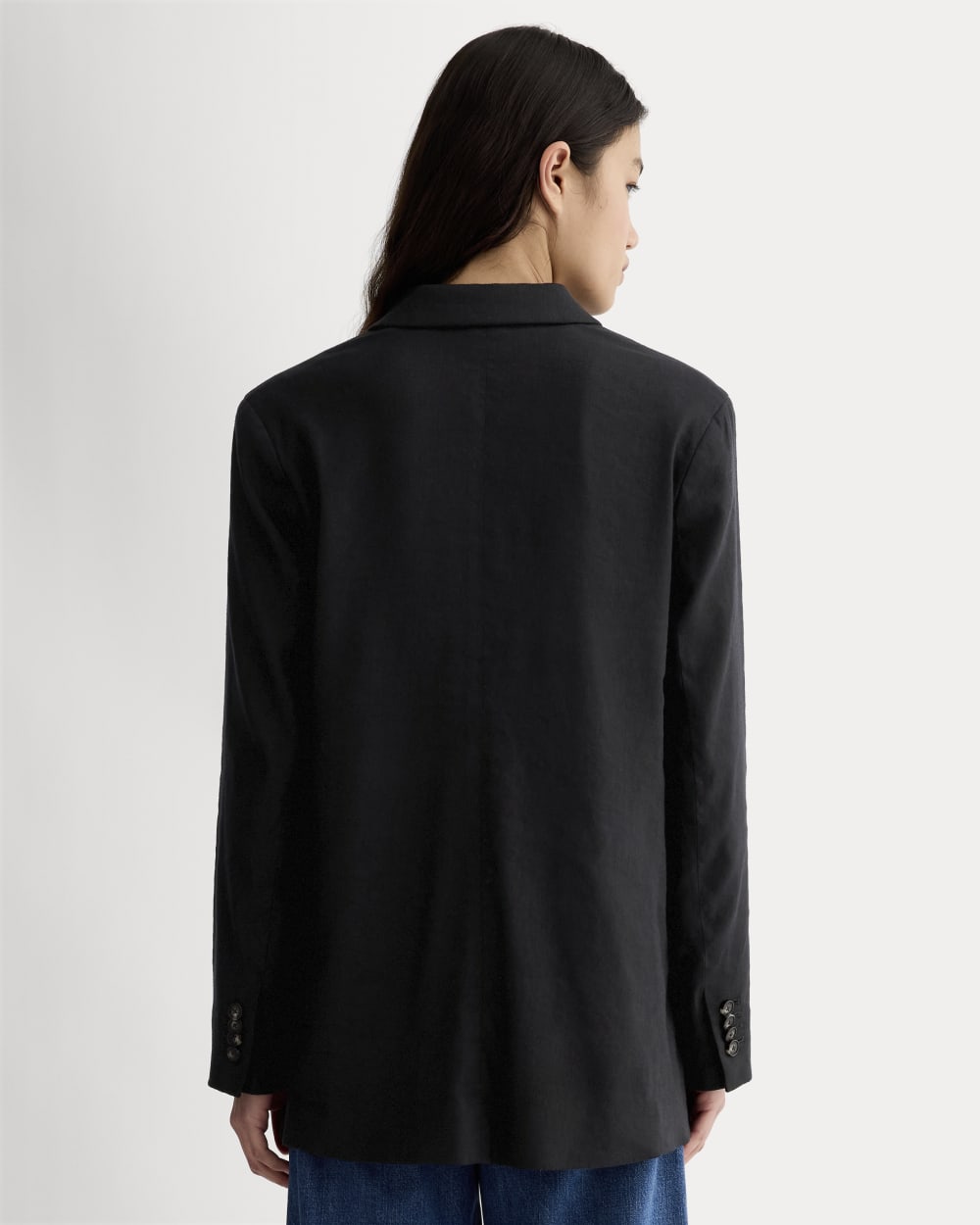 The Oversized Blazer in Buttersmooth | Black – Everlane