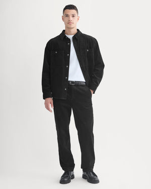 Wide Wale Corduroy Trouser |  Black