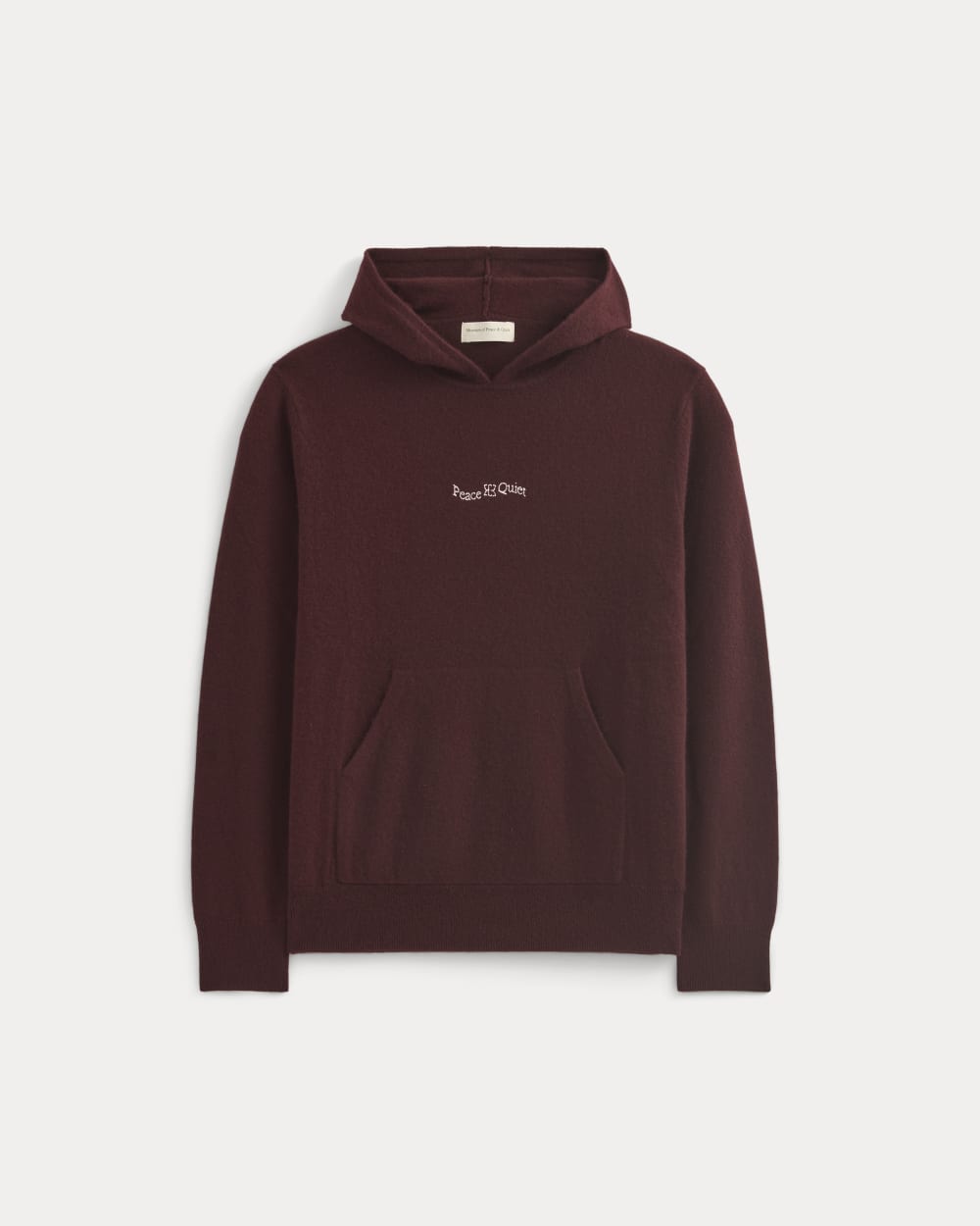mens-peace-and-quiet-cashmere-hoodie-wine | alt