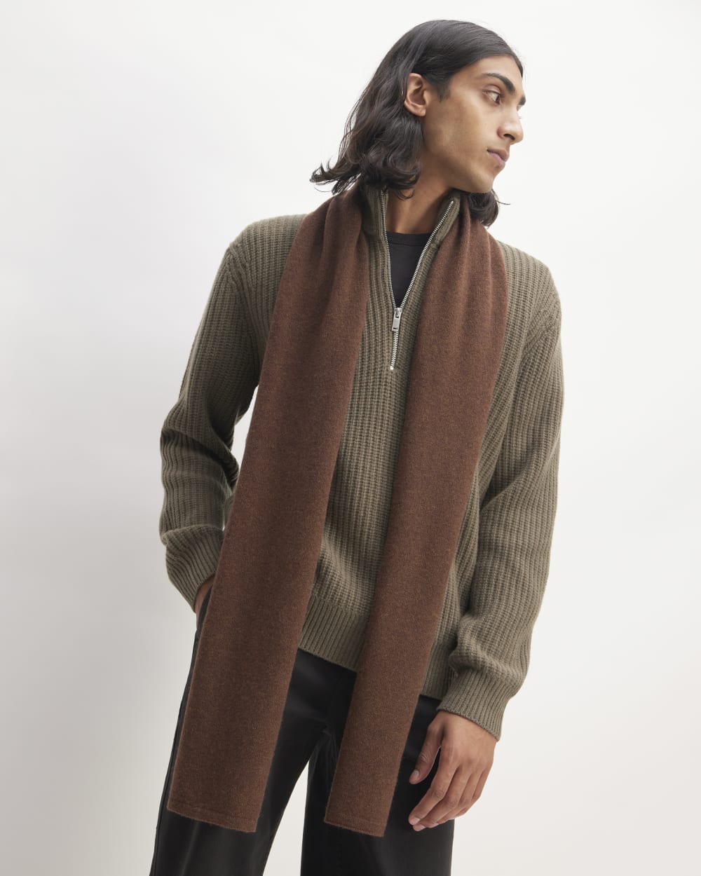 mens-recashmere-scarf-heather-cocoa | primary