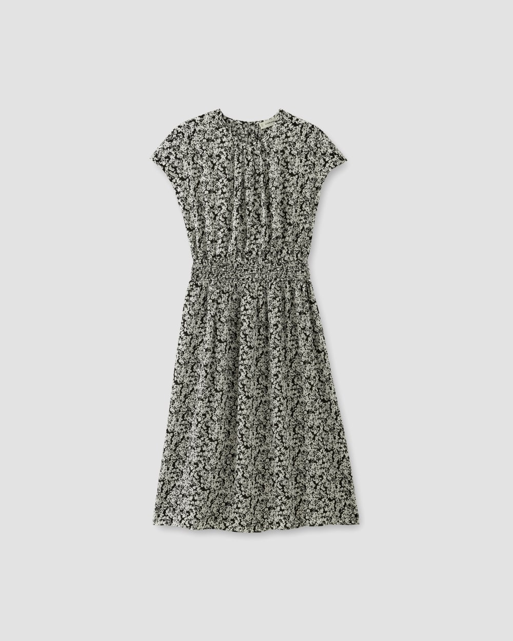 womens-viscose-gathered-midi-dress-black-bone-mini-floral | alt