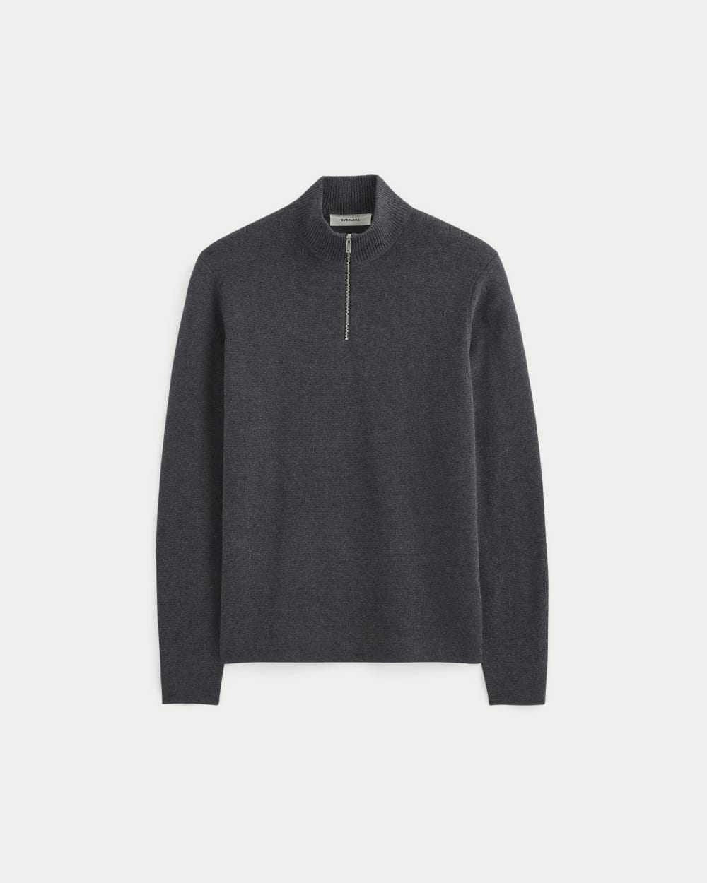 The No-Sweat Quarter-Zip | Heathered Ash – Everlane